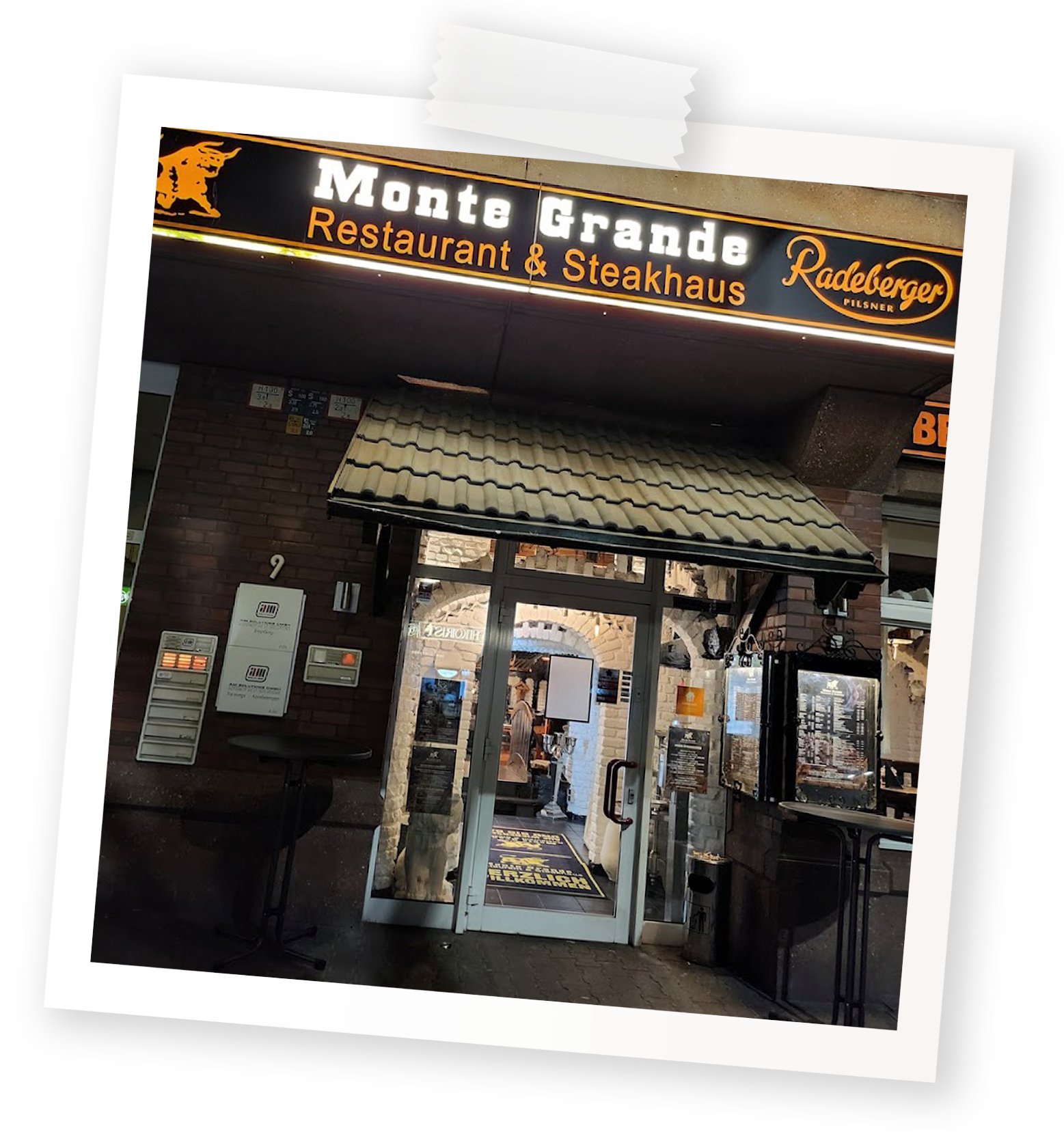 Steakhaus Monte Grande – Außenansicht des Restaurants